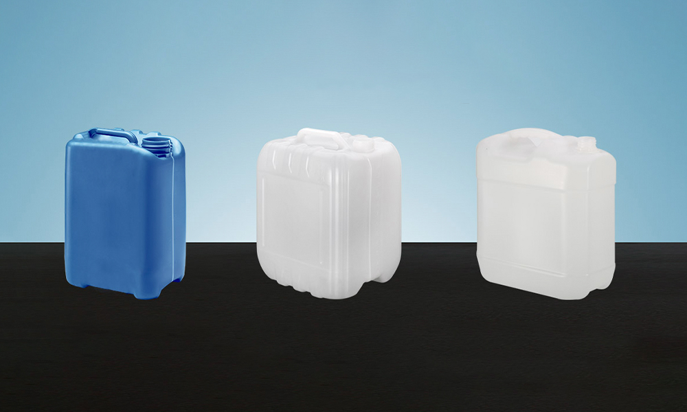 Máy thổi thùng xếp chồng hóa chất